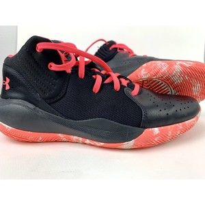 Under Armour Boys Jet 21 3024794-005 Black Basketball Shoes Sneakers Size 6Y